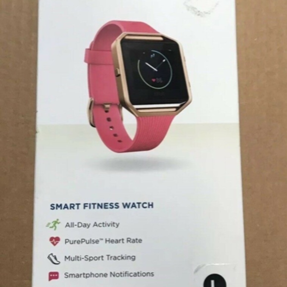 FitBit Blaze Gold series (Large) Pink band main image 4